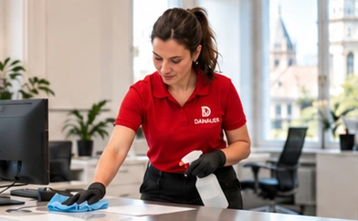 Büroreinigung durch Danauer Mitarbeiter