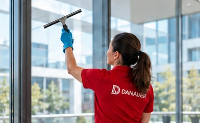 Fensterreinigung durch Danauer Mitarbeiter